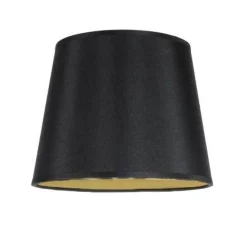 Abażury>Candellux Lighting ABAŻUR DO MILONGA E27 CZARNY / ZŁOTY ŚRODEK