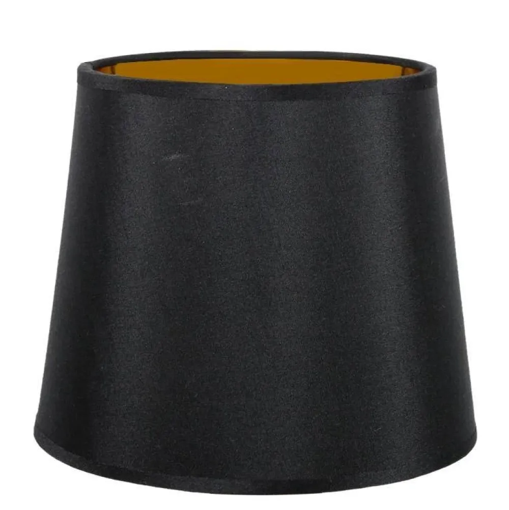 Abażury>Candellux Lighting ABAŻUR DO MILONGA E27 CZARNY / ZŁOTY ŚRODEK