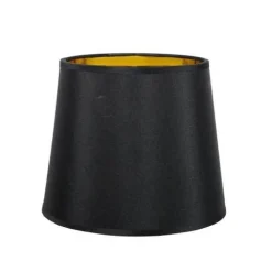 Abażury>Candellux Lighting ABAŻUR DO MILONGA E27 CZARNY / ZŁOTY ŚRODEK