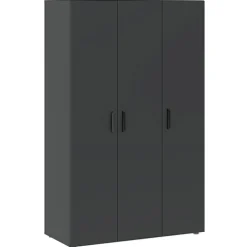 Meble Dla Dzieci|Meble Młodzieżowe>INTER MEBLE owa szafa z drążkiem do sypialni trzydrzwiowa BARENA antracyt