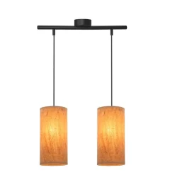 Oświetlenie Przedpokoju|Oświetlenie Jadalni>Candellux Lighting Aragona lampa wisząca 2x60 e27 abażur korkowy