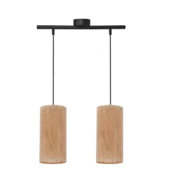 Oświetlenie Przedpokoju|Oświetlenie Jadalni>Candellux Lighting Aragona lampa wisząca 2x60 e27 abażur korkowy