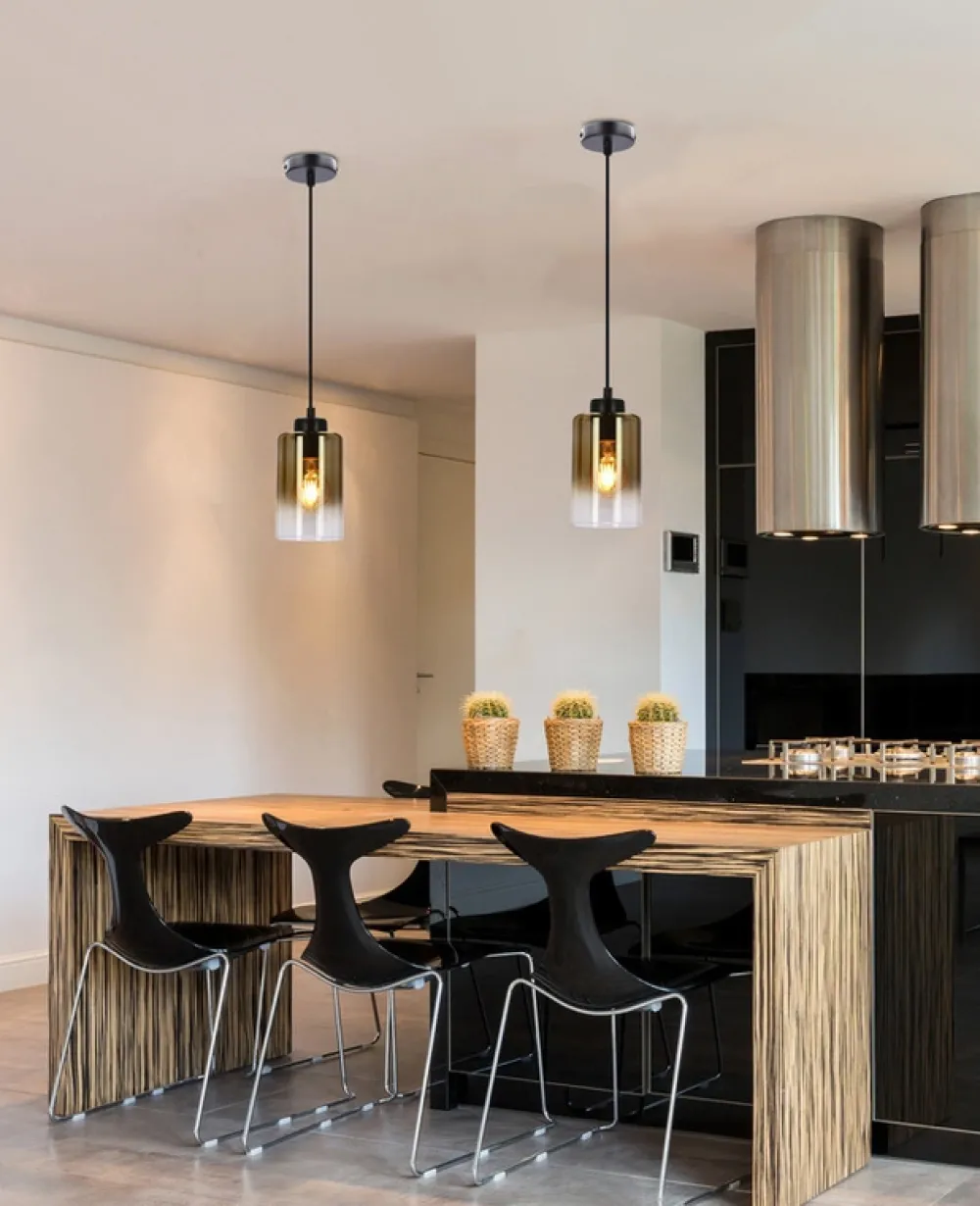 Oświetlenie Przedpokoju|Oświetlenie Jadalni>Candellux Lighting Aspra lampa wisząca czarny 1x60w e27 klosz bursztynowy