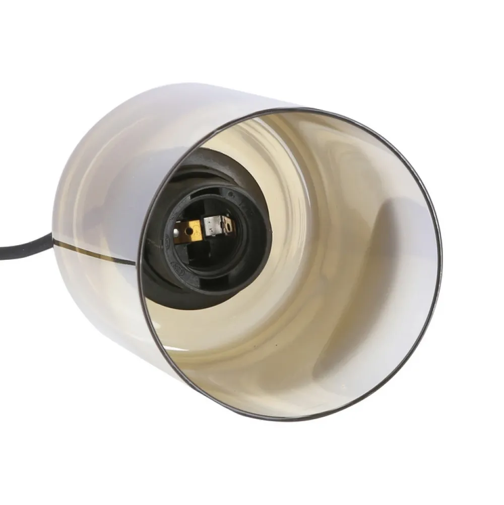 Oświetlenie Przedpokoju|Oświetlenie Jadalni>Candellux Lighting Aspra lampa wisząca czarny 2x60w e27 klosz bursztynowy