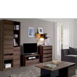 Meble Dla Dzieci|Zestawy Mebli Młodzieżowych>GiB Meble Ława ze schowkiem 120 cm dąb monastery/czarny połysk DENIS