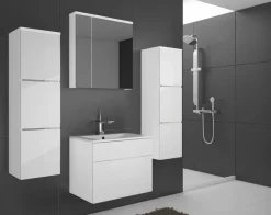 Meble Łazienkowe|Szafki Łazienkowe></noscript>Lempert Łazienkowa szafka wisząca połysk PARIS biały