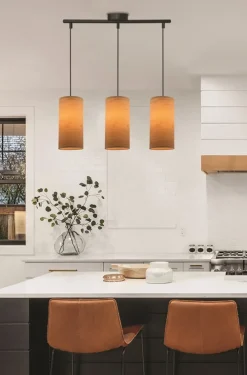 Oświetlenie Przedpokoju|Oświetlenie Jadalni>Candellux Lighting Ballo lampa wisząca czarny 3x60 e27 abażur orzechowy