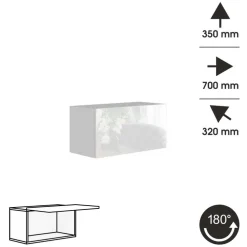 Meble Młodzieżowe|Zestawy Mebli Do Salonu>BROMARKT Barek połysk PREMIUM biały