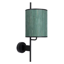 Oświetlenie Pokoju Dziecięcego|Oświetlenie Sypialni>Candellux Lighting BENDI LAMPA ŚCIENNA KINKIET CZARNY, ABAŻUR ZIELONY