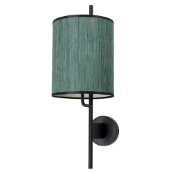 Oświetlenie Pokoju Dziecięcego|Oświetlenie Sypialni></noscript>Candellux Lighting BENDI LAMPA ŚCIENNA KINKIET CZARNY, ABAŻUR ZIELONY