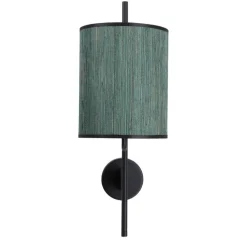 Oświetlenie Pokoju Dziecięcego|Oświetlenie Sypialni></noscript>Candellux Lighting BENDI LAMPA ŚCIENNA KINKIET CZARNY, ABAŻUR ZIELONY