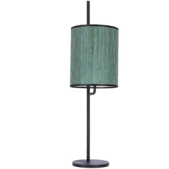 Oświetlenie Pokoju Dziecięcego|Oświetlenie Sypialni>Candellux Lighting BENDI LAMPA STOŁOWA CZARNA ABAŻUR ZIELONY