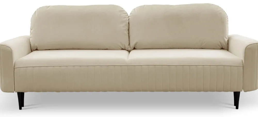 Meble Dla Dzieci|Kanapy I Sofy>LASKI Beżowa kanapa do salonu nowoczesna z funkcją spania i pojemnikiem VELINA