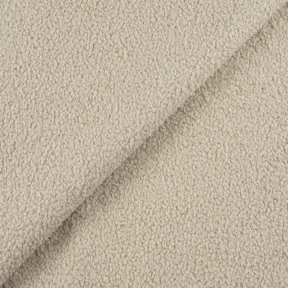 Narożniki>IZABELLA MEBLE Beżowa kanapa narożna boucle z funkcją spania ROTTERDAM U