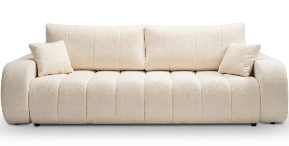 Meble Dla Dzieci|Meble Młodzieżowe>LASKI Beżowa kanapa rozkładana do salonu BLISS z pojemnikiem