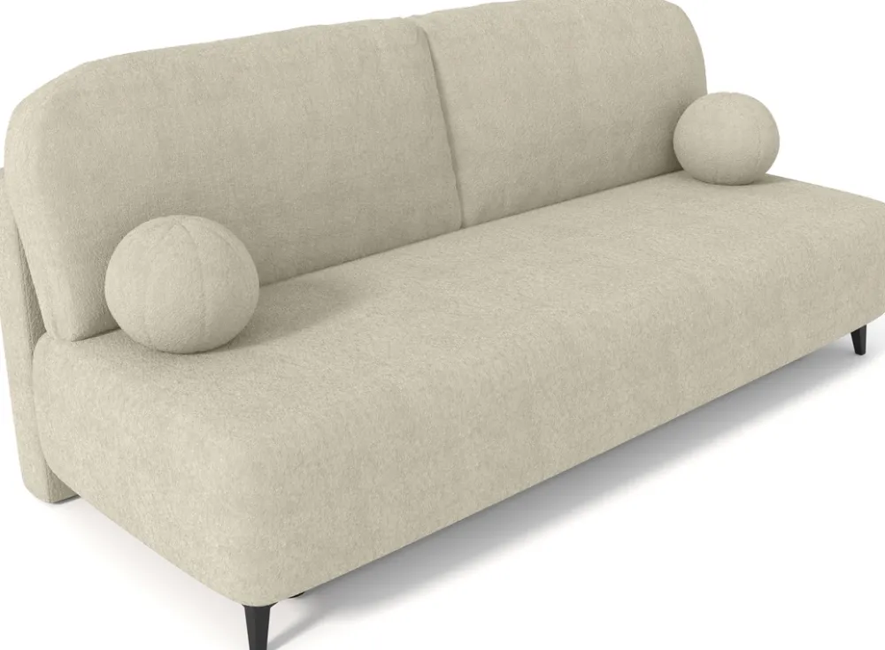 Meble Dla Dzieci|Meble Młodzieżowe>Meble Grand Beżowa kanapa rozkładana z funkcją spania do salonu SILVIO