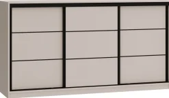 Komody>BROMARKT Beżowa komoda przesuwna z szufladami 180 cm LOFT beż piaskowy