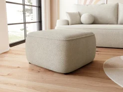 Meble Dla Dzieci|Meble Młodzieżowe>BROMARKT Beżowa nowoczesna pufa boucle do salonu CARMELLO