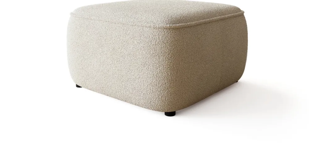 Meble Dla Dzieci|Meble Młodzieżowe>BROMARKT Beżowa nowoczesna pufa boucle do salonu CARMELLO