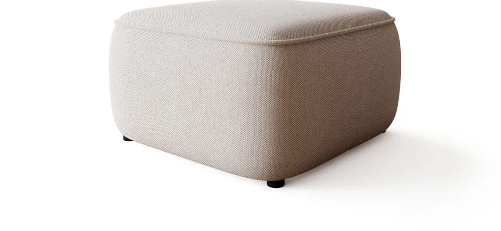 Meble Dla Dzieci|Meble Młodzieżowe>BROMARKT Beżowa nowoczesna pufa do salonu CARMELLO