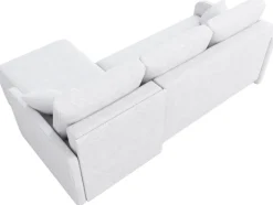 Meble Dla Dzieci|Meble Młodzieżowe></noscript>IZABELLA MEBLE Beżowa rozkładana rogówka z funkcją spania boucle MALEN