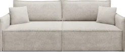 Meble Dla Dzieci|Meble Młodzieżowe>BROMARKT Beżowa rozkładana sofa do salonu z funkcją spania RIMO