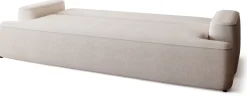 Meble Młodzieżowe|Kanapy I Sofy>BROMARKT Beżowa sofa z funkcją spania i poduchami do salonu CARMELLO