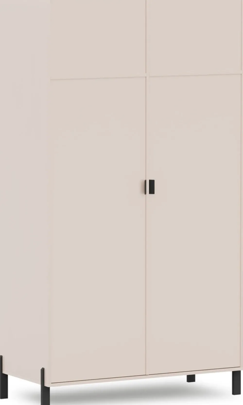 Szafy Dwudrzwiowe|Szafy Młodzieżowe>Stolar Beżowa szafa dwudrzwiowa do salonu sypialni CALISSA