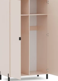 Szafy Dwudrzwiowe|Szafy Młodzieżowe>Stolar Beżowa szafa dwudrzwiowa do salonu sypialni CALISSA