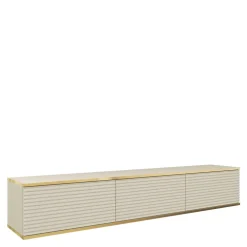 Zestawy Mebli Do Salonu|Szafki Rtv>PIASKI Beżowa szafka RTV 175 cm MDF ORVIETO