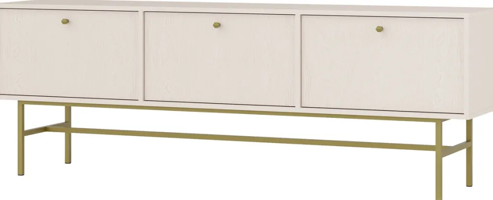 Zestawy Mebli Do Salonu|Szafki Rtv>Lempert Beżowa szafka RTV pod telewizor 180 cm do salonu TOKEN beż piaskowy