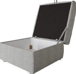 Meble Dla Dzieci|Meble Młodzieżowe>BROMARKT Beżowa sztruksowa pufa ze schowkiem do salonu TOP