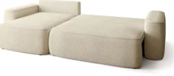 Meble Dla Dzieci|Meble Młodzieżowe>BROMARKT Beżowy narożnik boucle z funkcją spania do salonu CARMELLO DUO