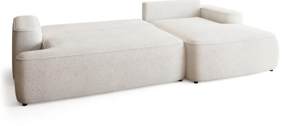 Meble Dla Dzieci|Meble Młodzieżowe>BROMARKT Beżowy narożnik z funkcją spania do salonu CARMELLO boucle