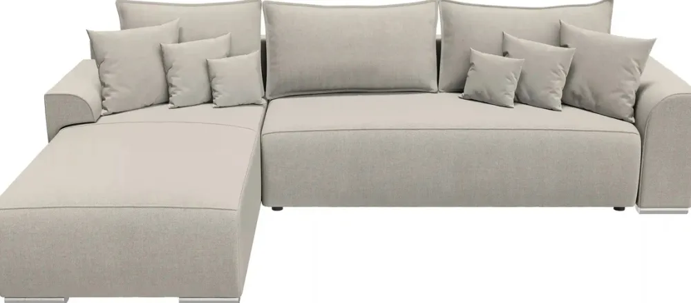 Meble Dla Dzieci|Meble Młodzieżowe>BROMARKT Beżowy narożnik z funkcją spania do salonu SYDNEY