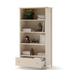 Regały Na Książki|Meble Młodzieżowe>lenart. Beżowy regał na książki 85 cm do pokoju młodzieżowego STORY