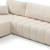 Narożniki>LASKI Beżowy rozkładany narożnik do salonu z funkcją spania BLISS