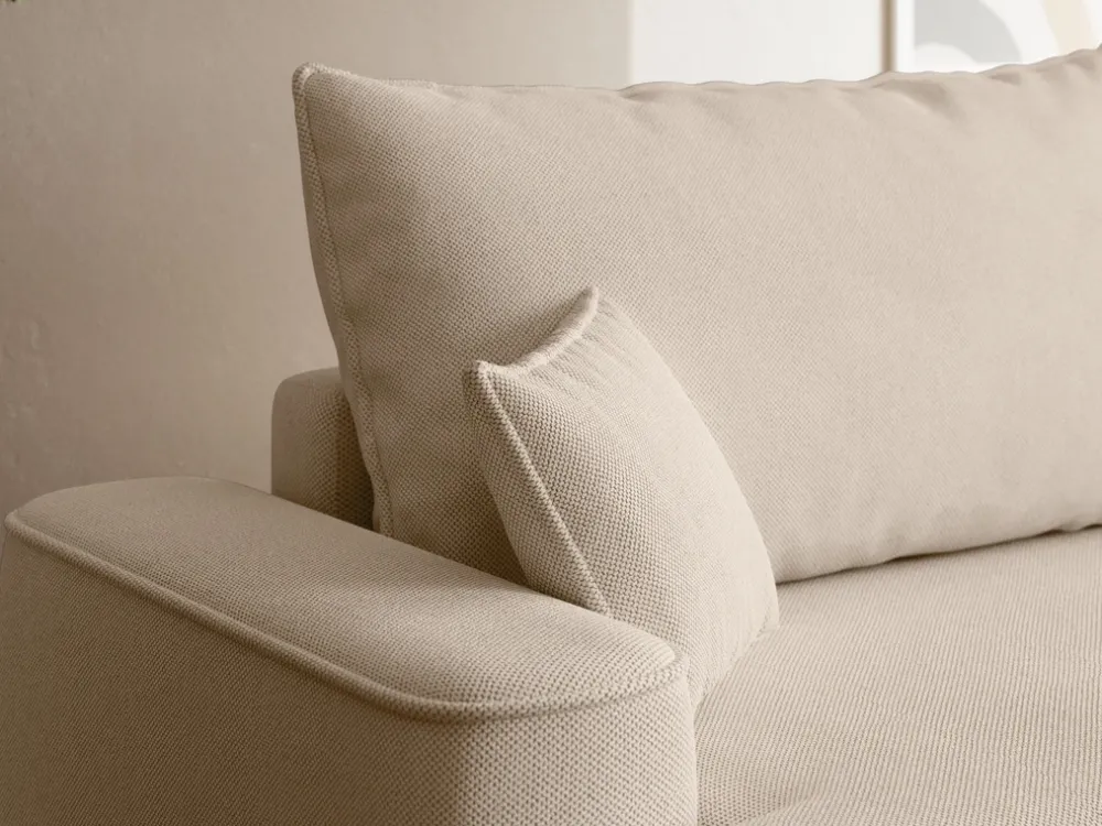 Meble Dla Dzieci|Meble Młodzieżowe>BROMARKT Beżowy rozkładany narożnik z funkcją spania CARMELLO