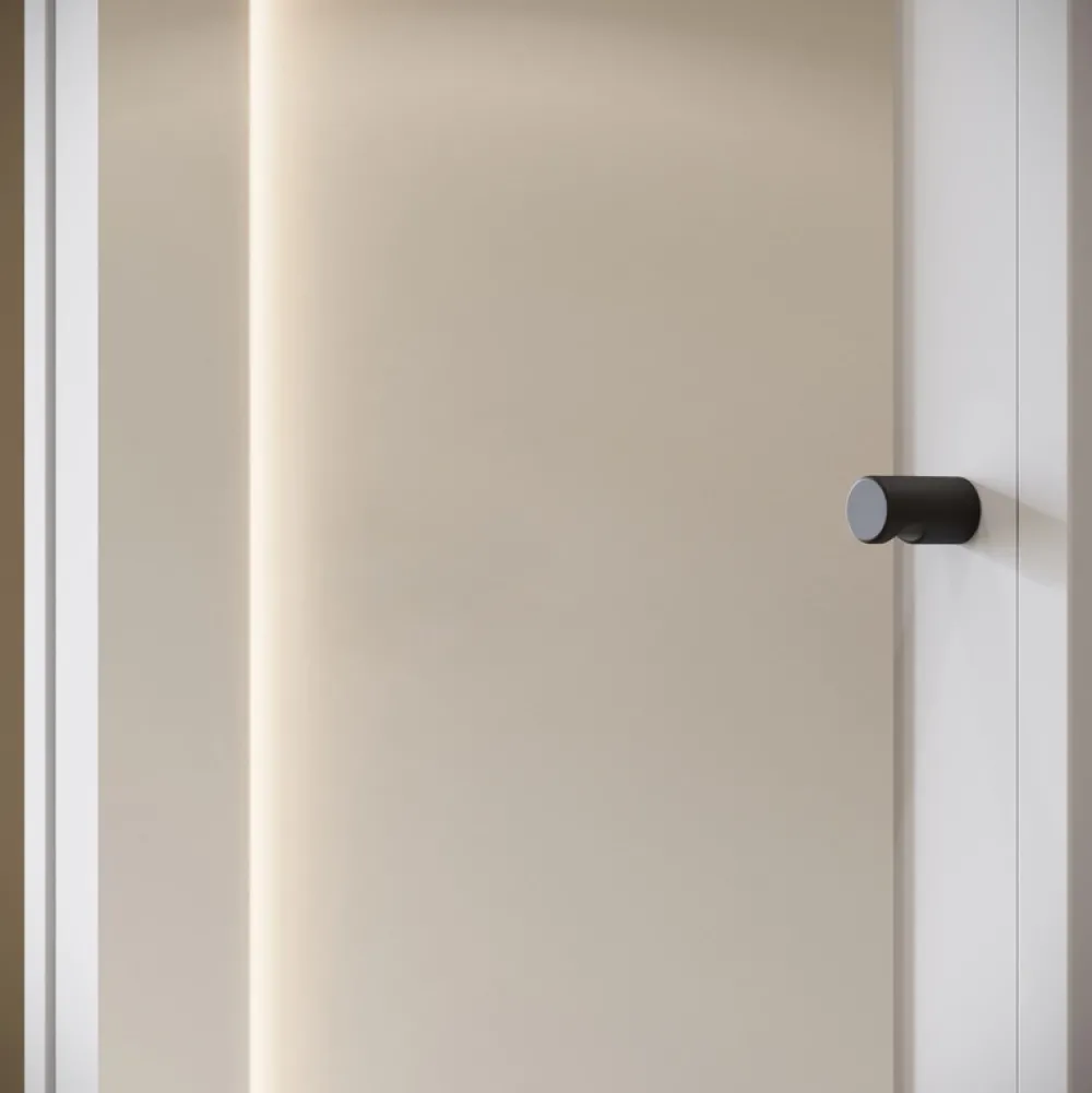 Garderoby>BRATEX Biała garderoba do przedpokoju z lustrem 90 cm DORANO nowoczesna biały