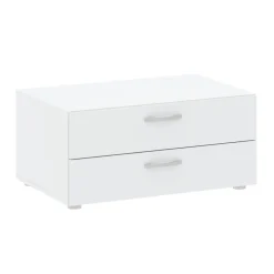 Komody>INTER MEBLE Biała komoda 74 cm do sypialni z szufladami BARENA biały