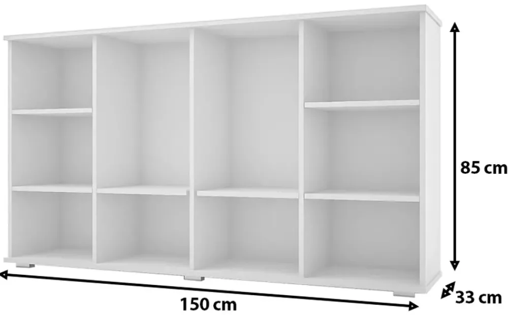 Komody>Meblohand Biała komoda do salonu 150 cm SIMPLE III