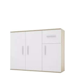 Komody>Meblohand Biała komoda do salonu 112 cm SIMPLE V