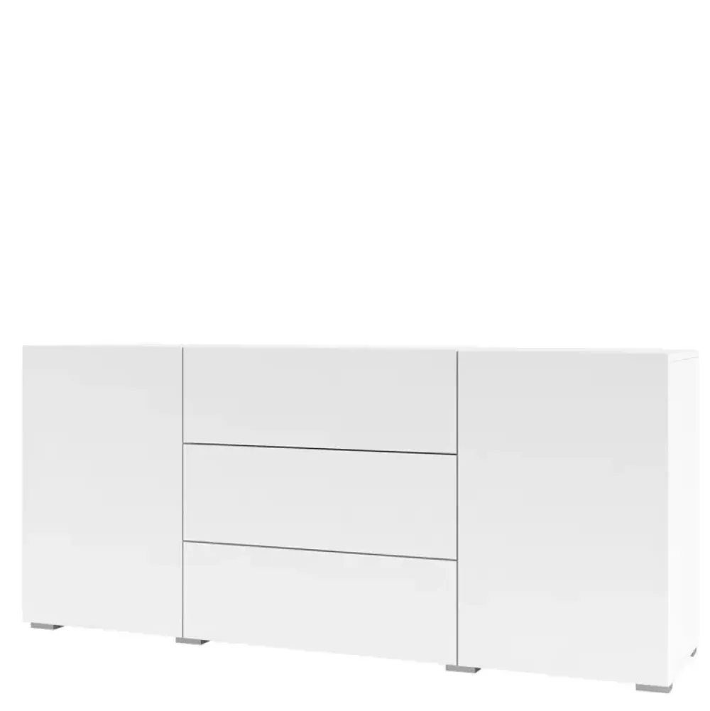 Komody|Zestawy Mebli Do Salonu>Helvetia Biała komoda z szufladami do salonu AVENTELI