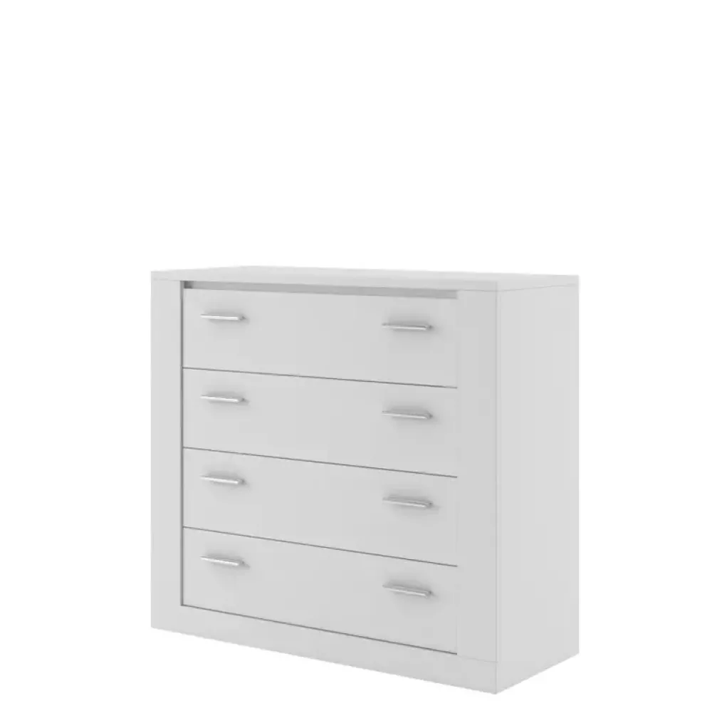 Zestawy Mebli Do Sypialni|Komody>lenart. Biała komoda z szufladami do sypialni 100 cm ARTI biały