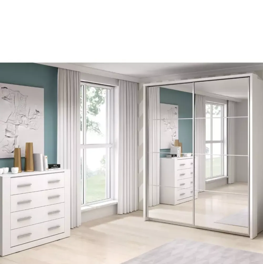 Zestawy Mebli Do Sypialni|Komody>lenart. Biała komoda z szufladami do sypialni 100 cm ARTI biały