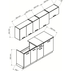 Meble Kuchenne>Stolkar Biała kuchnia z jasnym blatem MELA biały