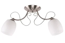 Oświetlenie Przedpokoju|Oświetlenie Jadalni>Candellux Lighting Biała lampa sufitowa Amba 2x40W