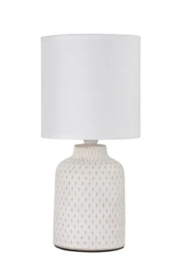 Oświetlenie Pokoju Dziecięcego|Oświetlenie Sypialni>Candellux Lighting Biała lampka nocna ceramiczna Iner