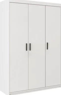 Garderoby|Meble Młodzieżowe>Lempert Biała modułowa szafa trzydrzwiowa KUBA biały