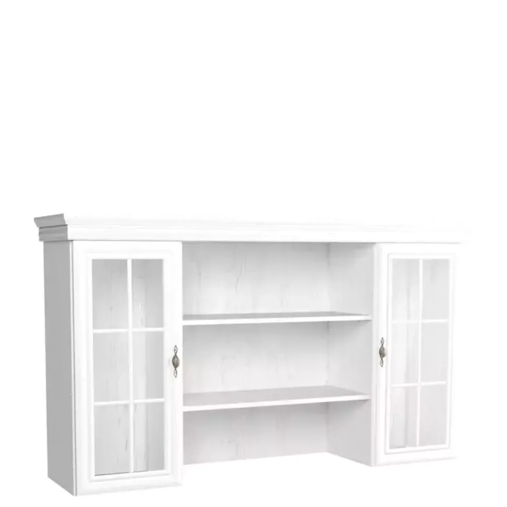 Zestawy Mebli Do Salonu>GAŁA MEBLE Biała nadstawka komody 168 cm KOLONIA sosna andersen